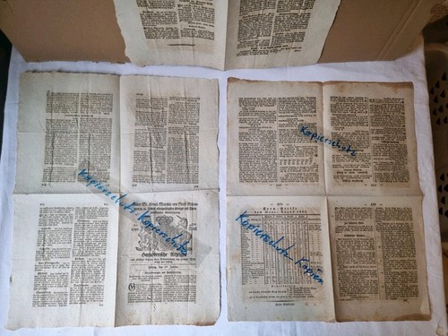 Alte zeitung von 1786 - von,