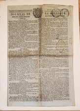 Antike Zeitung Belgien Dez