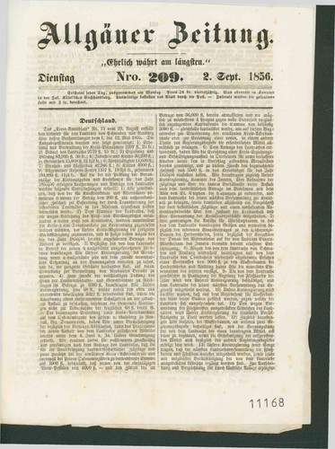 Allgäuer zeitung 209 - zeitung, nr.