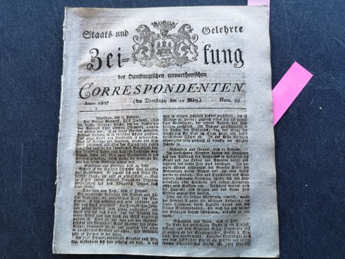 1807 zeitung breslau - rk,