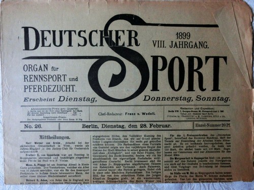 Deutscher sport 26 - ,