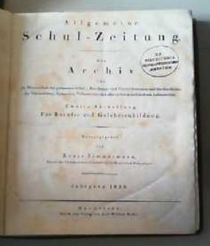Allgemeine schul zeitung - allgemeine, schul-zeitung