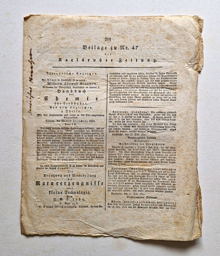 Karlsruher zeitung beilage - zeitung, nr