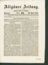 Allgäuer Zeitung. Nr. 95, 22