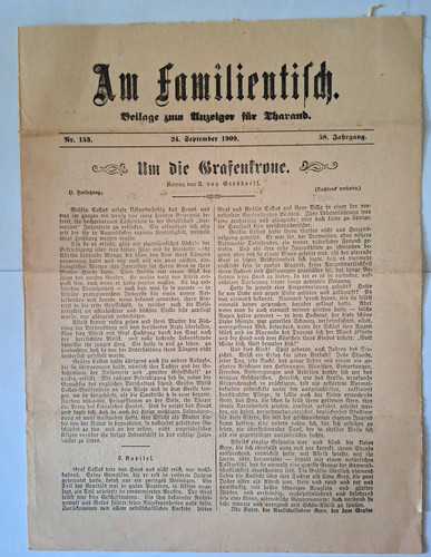 Familientisch beilage zum - familientisch,