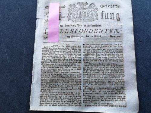 1807 zeitung braunsberg - 1807,