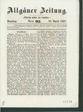 Allgäuer Zeitung Nr. 92, 18