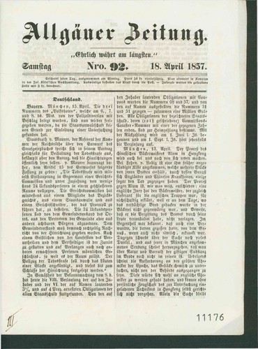 Allgäuer zeitung 18 - allgäuer, nr.