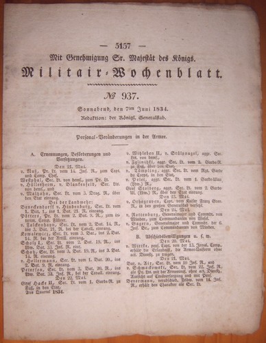 Militär wochenblatt 1834 - militär-wochenblatt, 7.6.1834