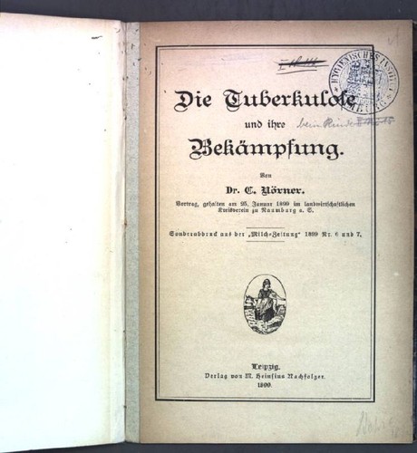 Die tuberkulose und ihre - tuberkulose,