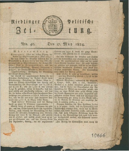Riedlinger politische zeitung - politische,