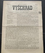 1899  ZEITUNG VYSEHRAD