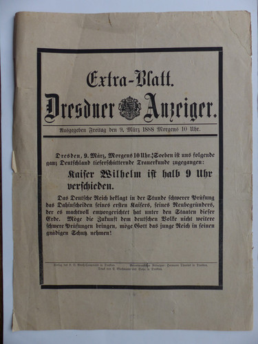Extra blatt dresdner anzeiger - dresdner,