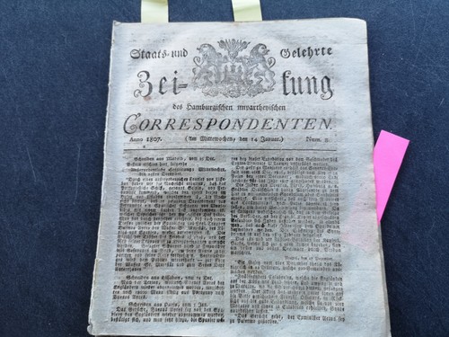 1807 zeitung hamburg 8 - 1807,