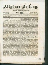 Allgäuer Zeitung. Nr. 39, 14