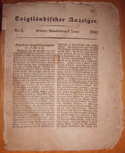 Plauen vogtland 1836 - plauen,