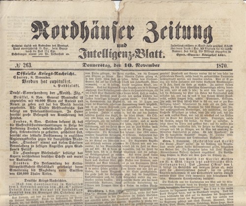 Nordhäuser zeitung und - nordhäuser,