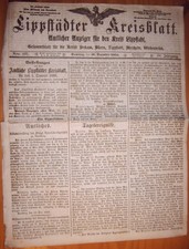 Lippstadt  30.12.1865 Zeitung